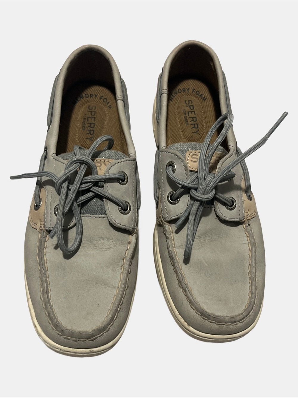 Sperry Bluefish 2 Eye Boat Show. Gray with‎ Sparkly Accents. Size 5.5 UK 3